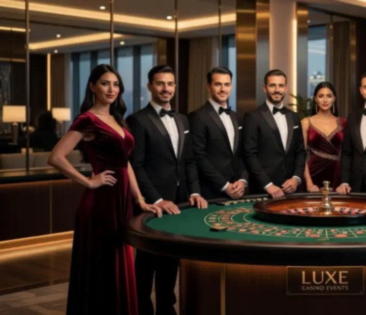 Profesjonalni krupierzy Wonderstar s. r. o. podczas pracy przy stołach casino